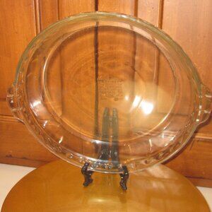 Pyrex Glass  Deep Pie Plate 9.5"